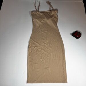 Vassaretta Women's Contour Sculpting Camisole Tank Top Beige Nude Size S garment